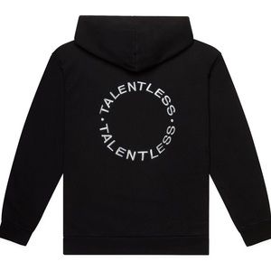 🆕 NWOT TALENTLESS | Men’s Circle Logo Embroidered Hoodie | Black & Bone XL